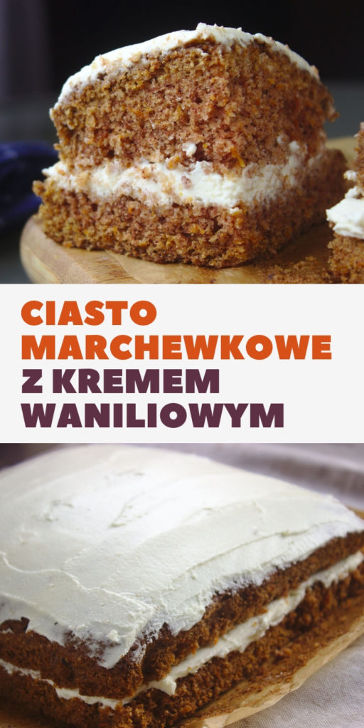 Ciasto marchewkowe z kremem waniliowym
