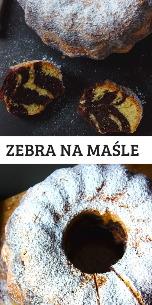 Szybkie ciasto zebra na maśle jak brownie