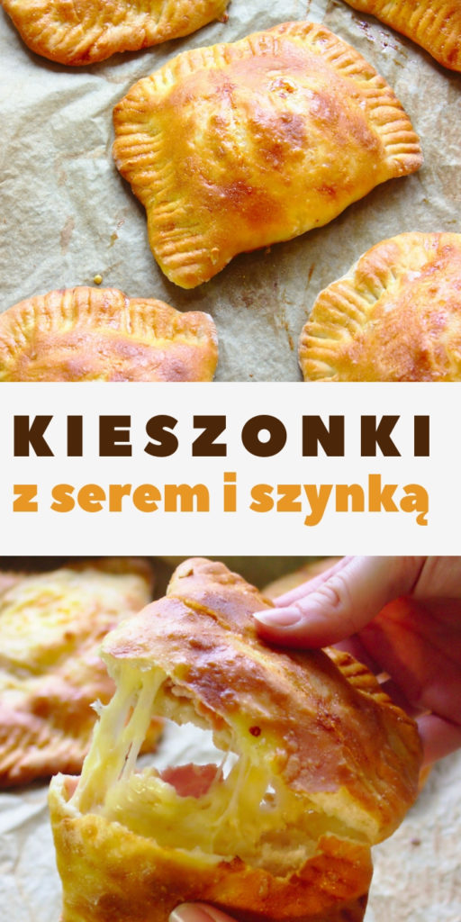 Drożdżowe kieszonki z serem i szynka
