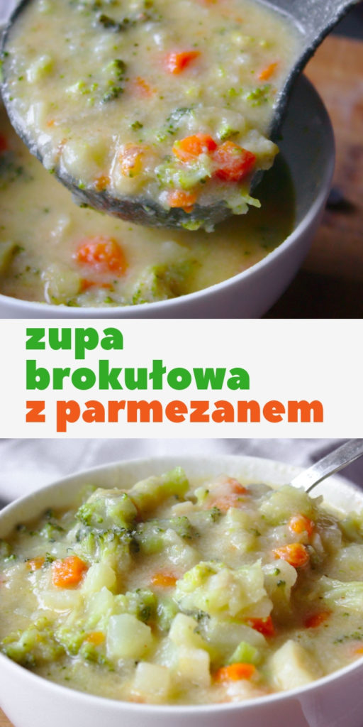 zupa brokulowa z parmezanem