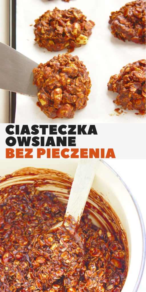 Ciasteczka owsiane z masłem orzechowym bez pieczenia