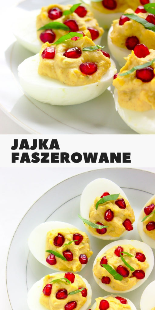 Jajka faszerowane z granatem i bazylią na wigilię