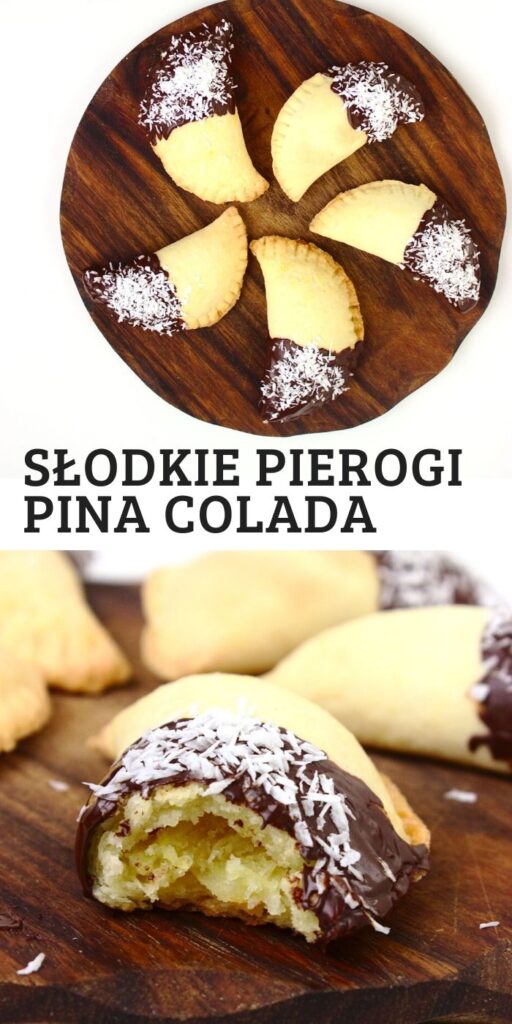 Pieczone pierogi Pina Colada na słodko