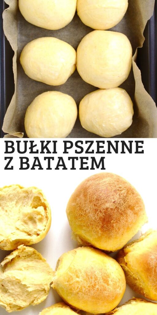 Puszyste słodkie bułki pszenne z ziemniakami, batatami