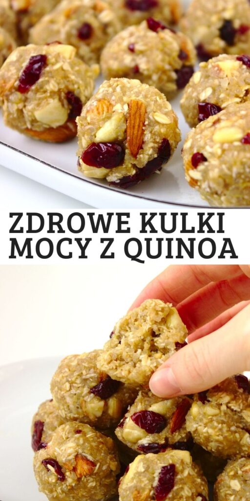 Zdrowe kulki mocy z komosa ryżowa - quinoa