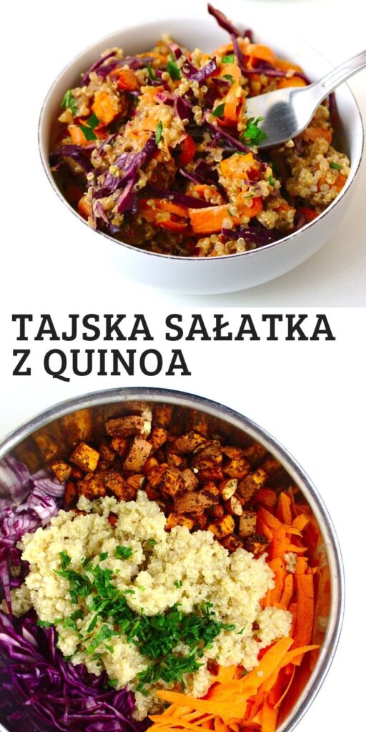 Wegańska tajska sałatka z komosą ryżową