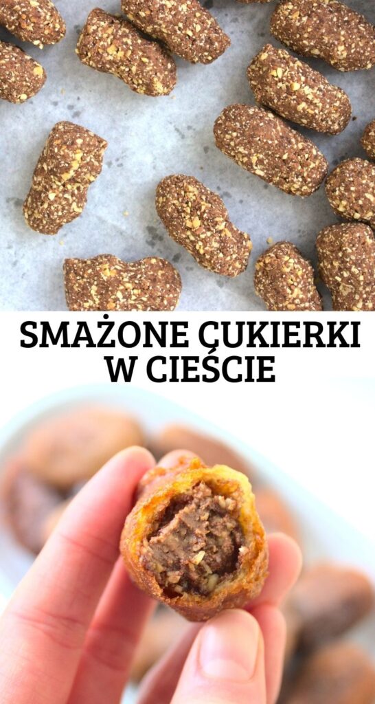 Smażone cukierki czekoladowe w cieście